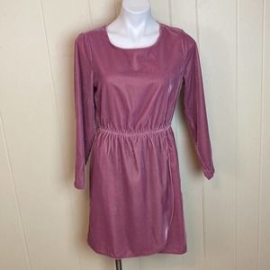 J. Crew Velvet Rose Pink Spring Dress 4 NWT Casual Daytime K3470 Guava Berry